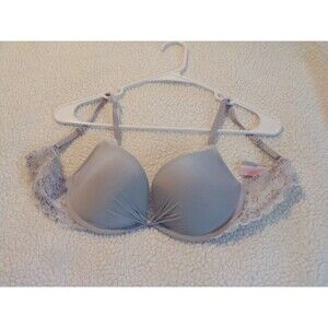 Victoria's Secret Plunge Padded Lacy & Sequins Bra 36B